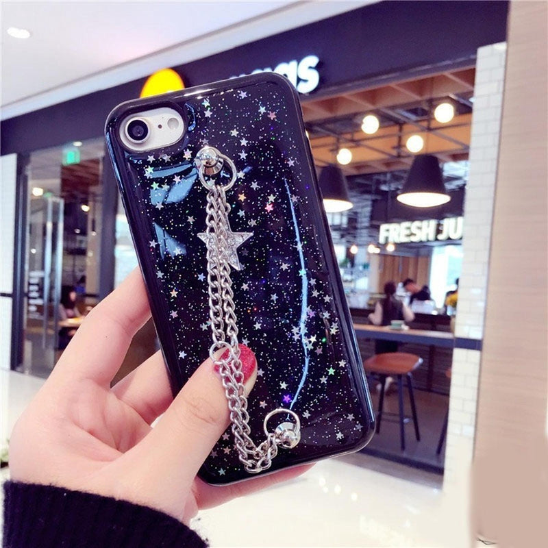 Funda Para iPhone Estrellas Cadena Espacio Universo Hombre