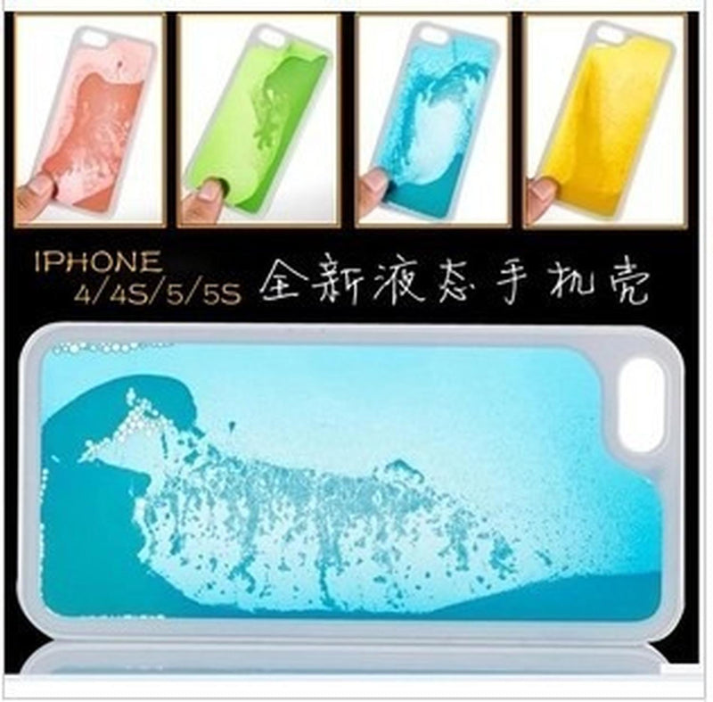 Funda Arena Liquido Brilla Obscuridad Glow 5 5s Se 6 6s Plus