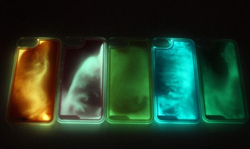 Funda Arena Liquido Brilla Obscuridad Glow 5 5s Se 6 6s Plus