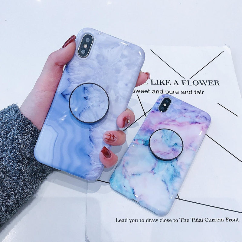 Funda Cuarzo Para iPhone Marmol Galaxia Universo Espacio 3D