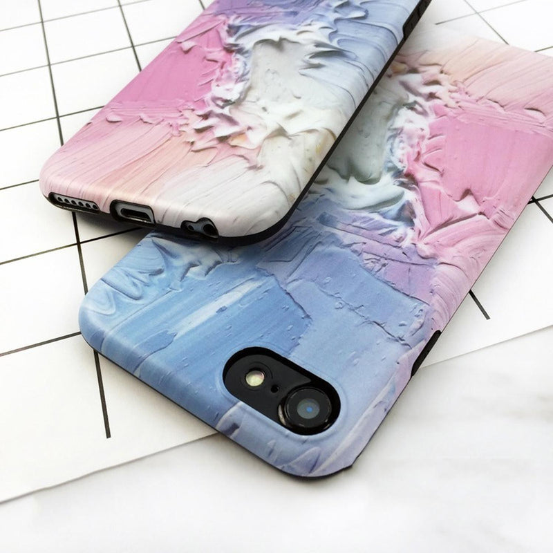 Funda Para iPhone Pintura Oleo Pastel Hombre Mujer Arte Moda