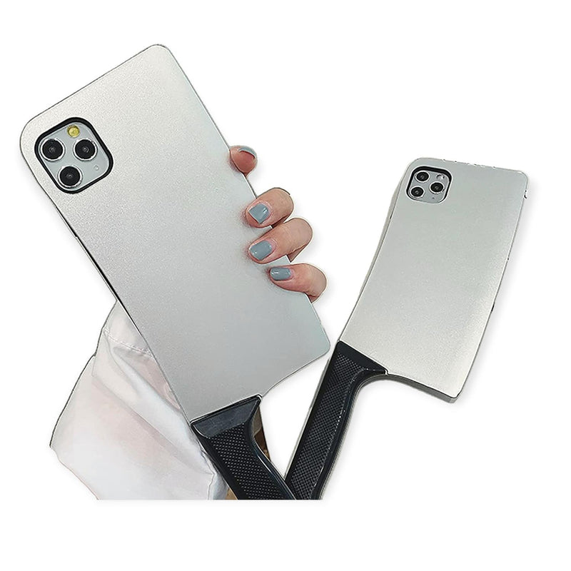 Funda Cuchillo De Goma Para iPhone + Mica Protectora Comida