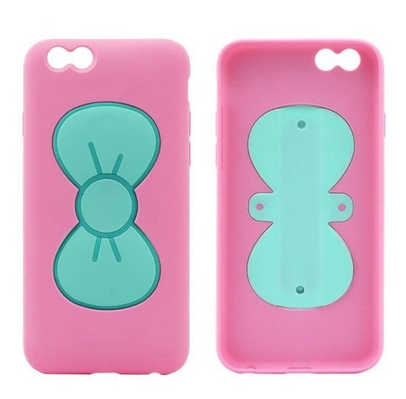 Funda iPhone Con Moño Pastel Dama Mujer Case Parado