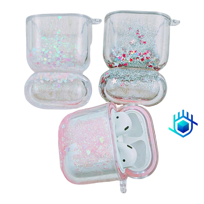 Funda Brillos Liquido para AirPods Case Uso Rudo Mujer Dama