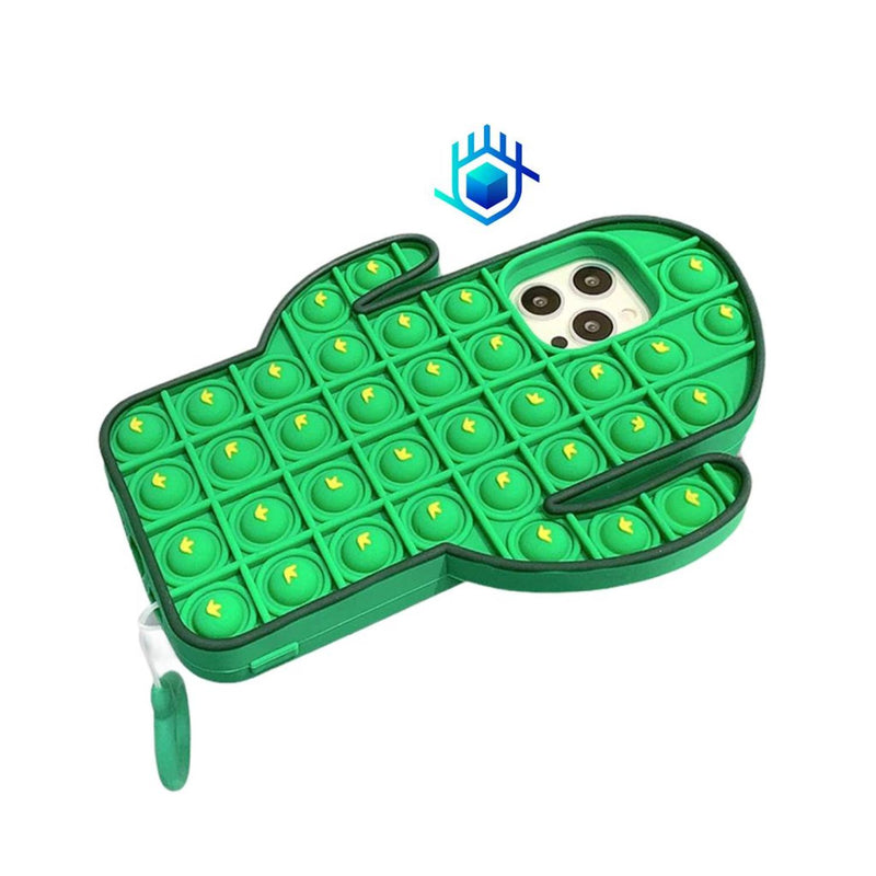 Funda Para iPhone PopIt Cactus Fidget Burbuja Juguete Mujer