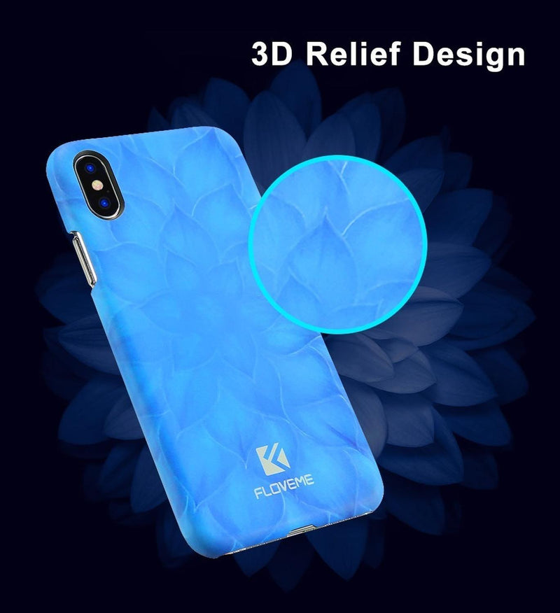 Funda Luminosa Para iPhone Hojas Brilla En Oscuridad Hombre