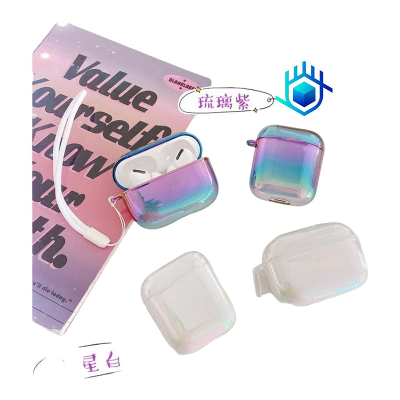 Funda para AirPods Arcoiris Galaxia Hombre Mujer Tornasol 3D