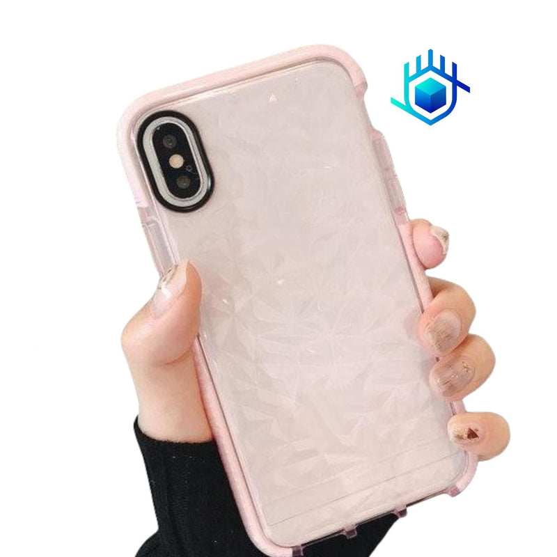 Funda para iPhone Diamantes 3d Reforzada Mujer Dama Protecto