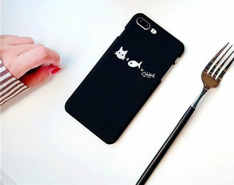 Funda Para iPhone Gato Pez Michi Pescado Gatito Divertida