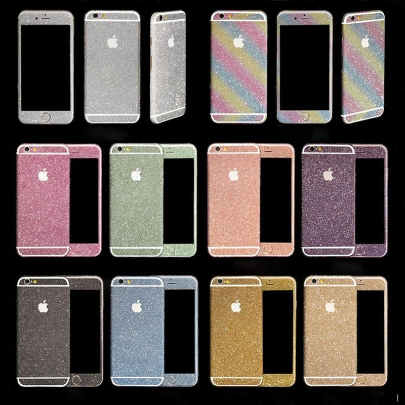 Sticker Glitter para iPhone Mujer Hombre Brillos Pegatina 3d