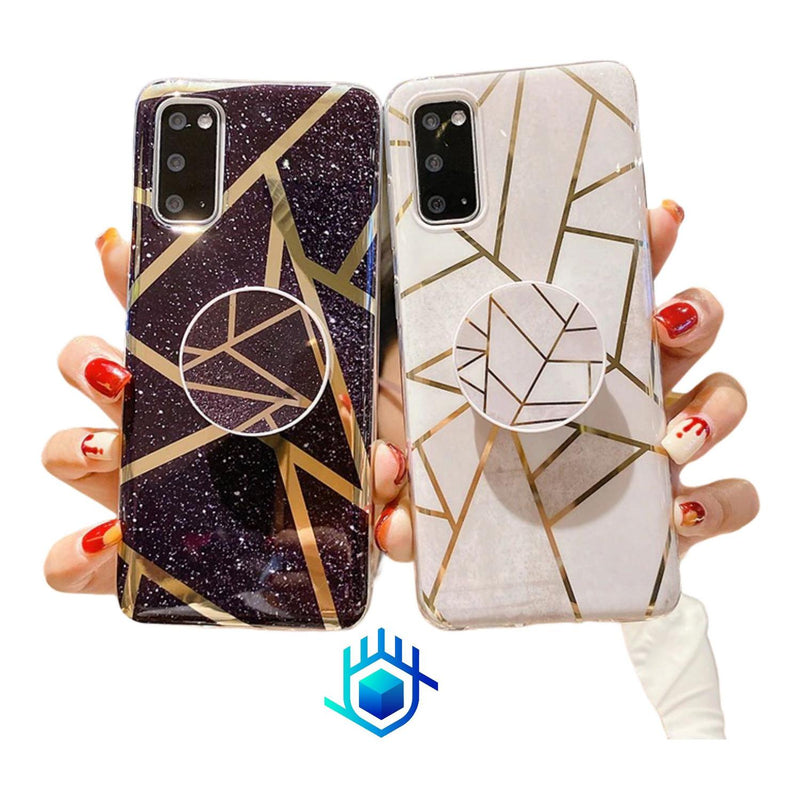 Funda Para Huawei + Mica Lineas Case Mujer Protector Mujer