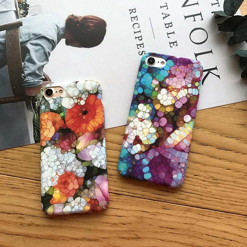 Funda Para iPhone Pintura Flores Arte Oleo Mujer Hombre Moda