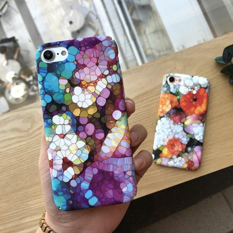 Funda Para iPhone Pintura Flores Arte Oleo Mujer Hombre Moda