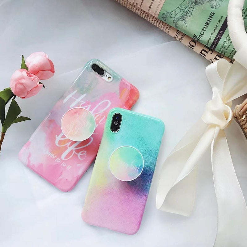 Funda Para iPhone Marmol Mujer Protector Resistente Dama 3D