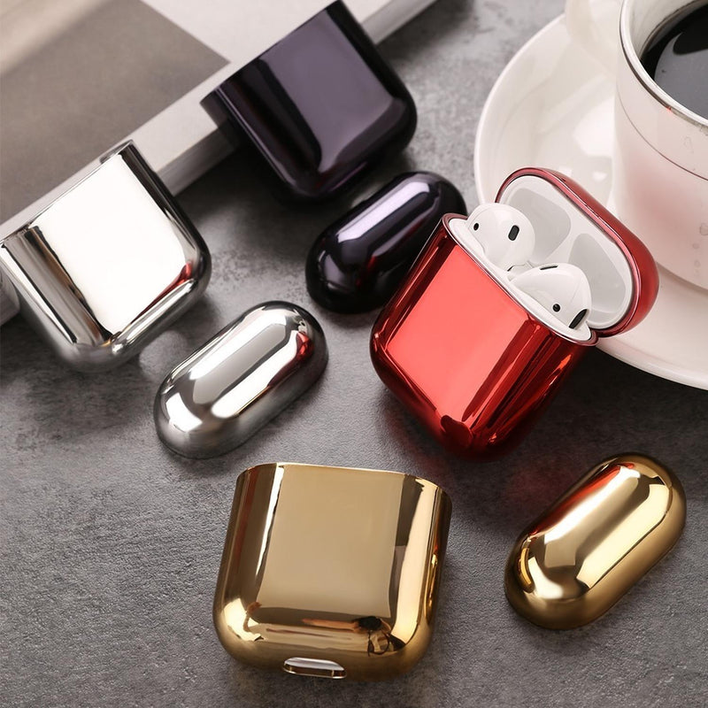 Funda para AirPods Espejo Rigido Hombre Mujer Dama Brilante