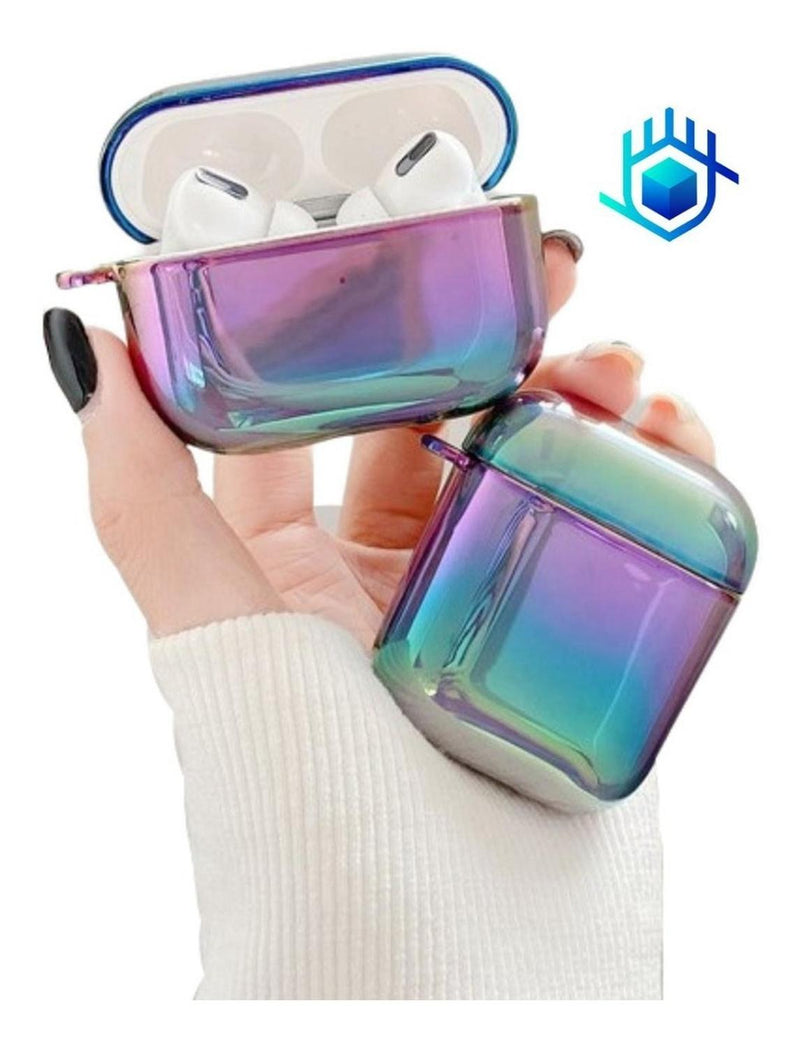 Funda para AirPods Arcoiris Galaxia Hombre Mujer Tornasol 3D