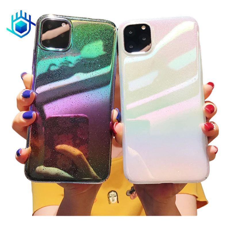 Funda Tornasol para iPhone Ligera Arcoiris Unicornio Mujer