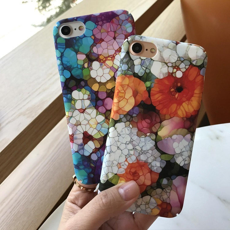 Funda Para iPhone Pintura Flores Arte Oleo Mujer Hombre Moda