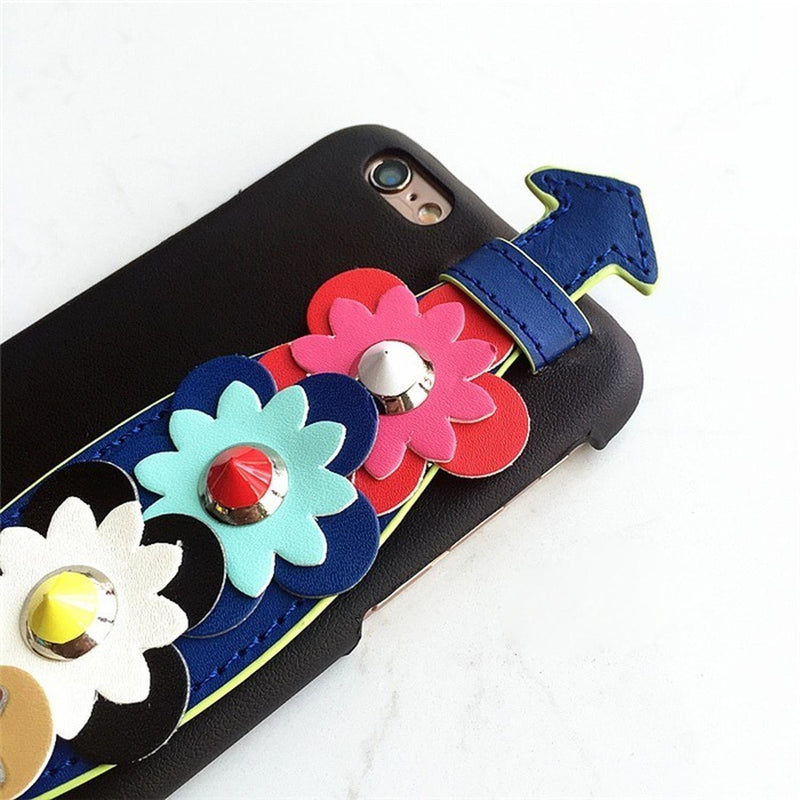 Funda Para iPhone Flor Daisy Agarradera Dama Mujer Floral