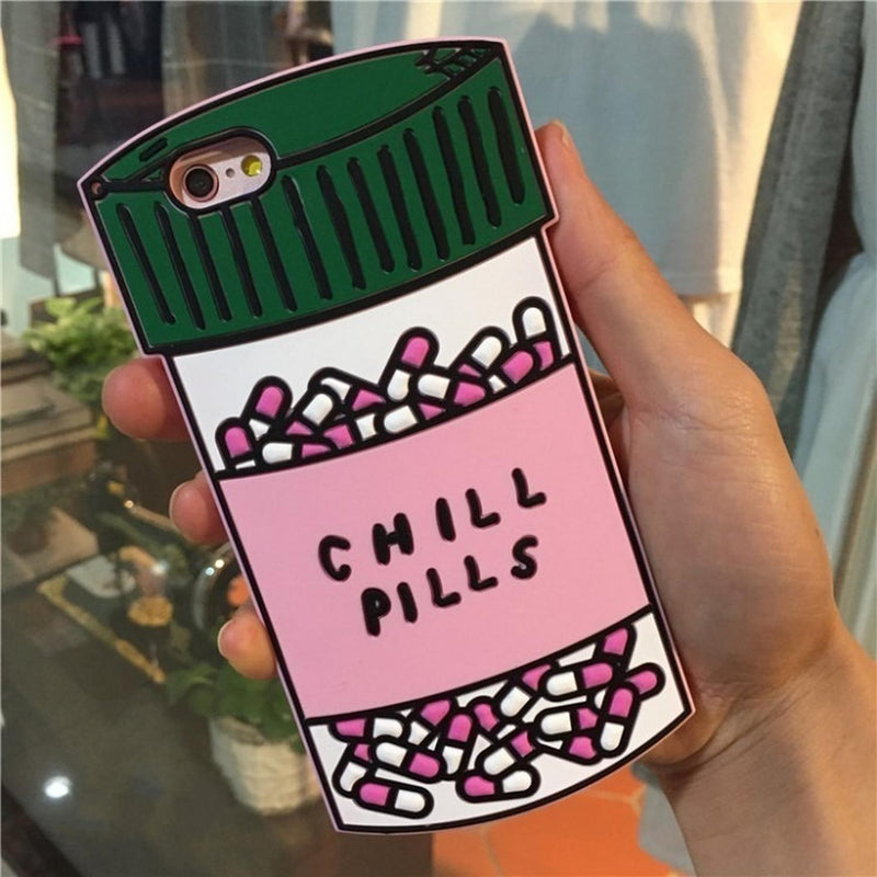 Funda Chill Pills Para iPhone Galaxy Dama Hombre Mujer Relax