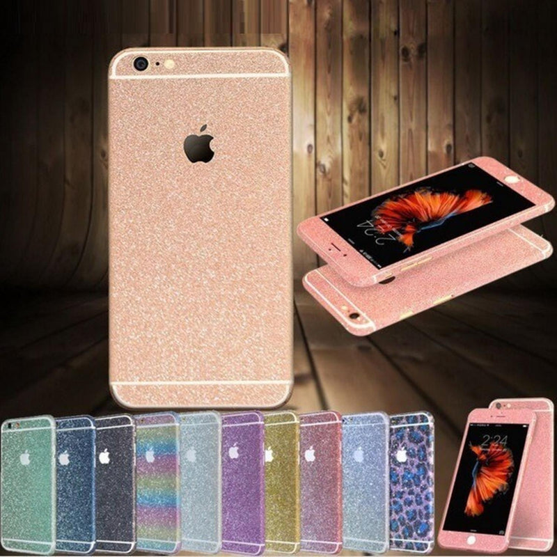 Sticker Glitter para iPhone Mujer Hombre Brillos Pegatina 3d