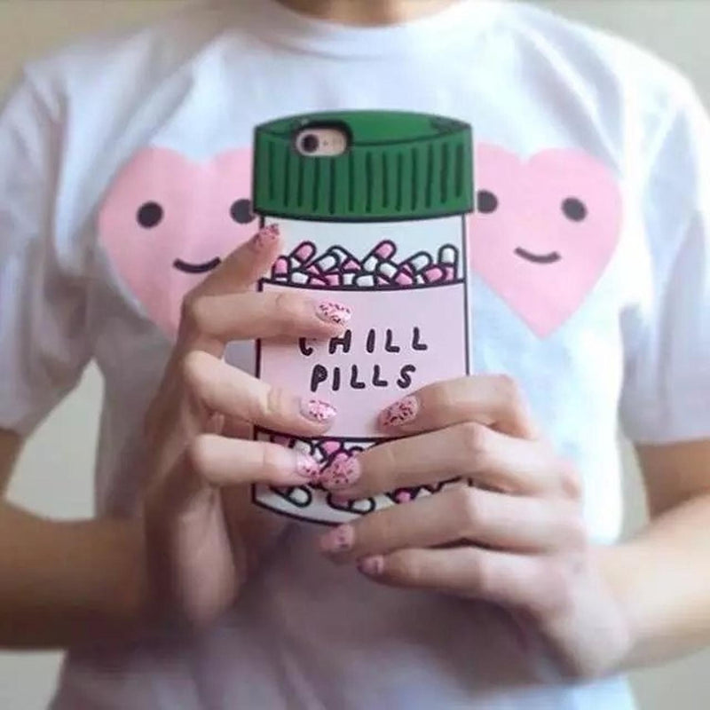 Funda Chill Pills Para iPhone Galaxy Dama Hombre Mujer Relax