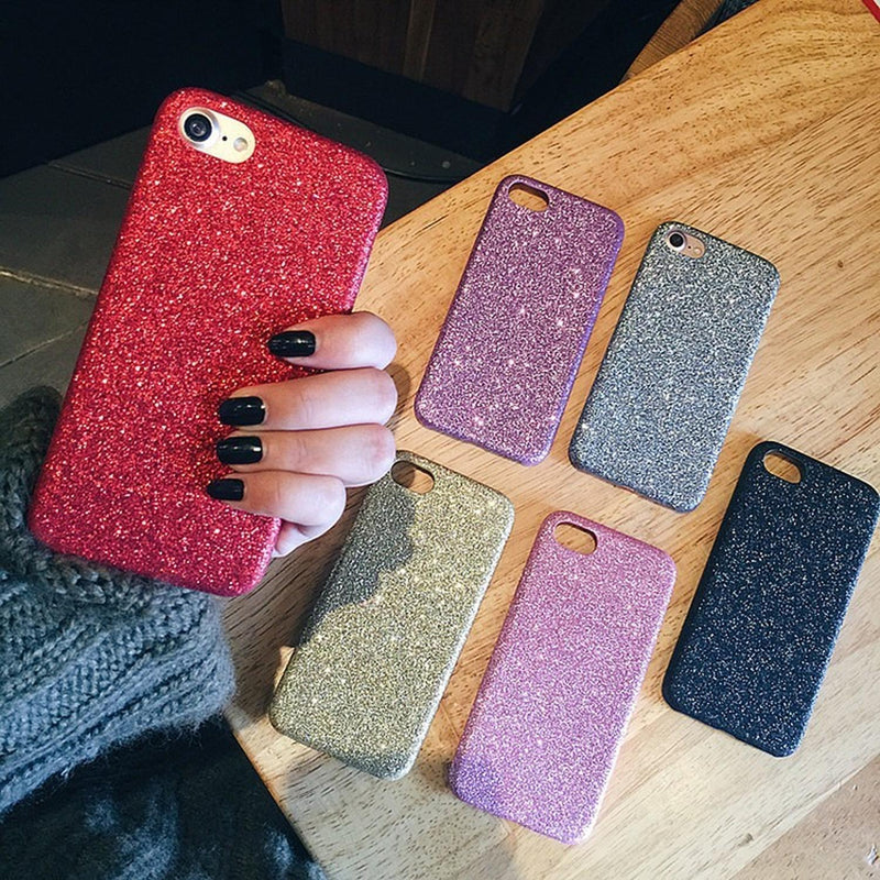 Funda para iPhone Brillos Delgada Glitter Piedras Diamantes