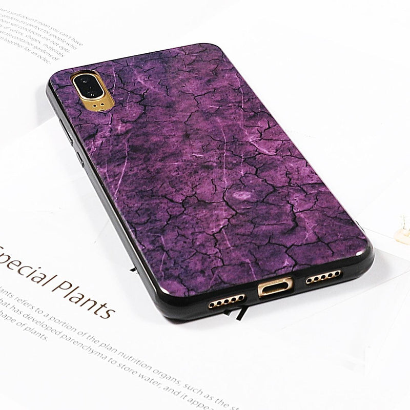 Case De Marmol Mandala Para Huawei Goma Dura Flexible Hombre Mujer Dama Resistente Brillosa Rombos L