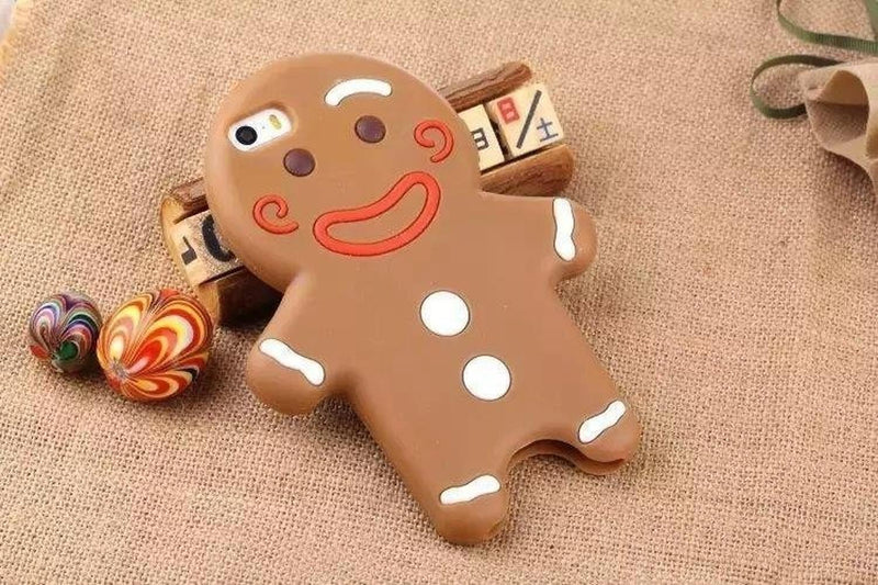 Funda de Galleta Jengibre Navidad Case Mujer Niño Divertida