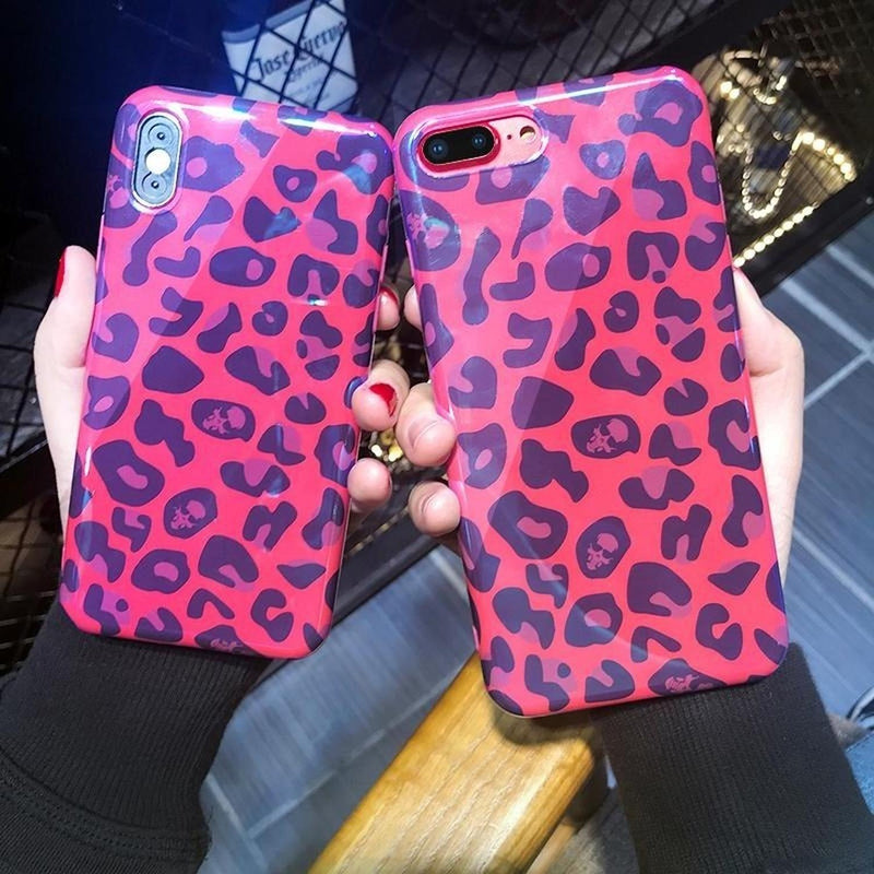 Funda Para iPhone Leopardo Nieve Dama Animal Print Mujer 3d