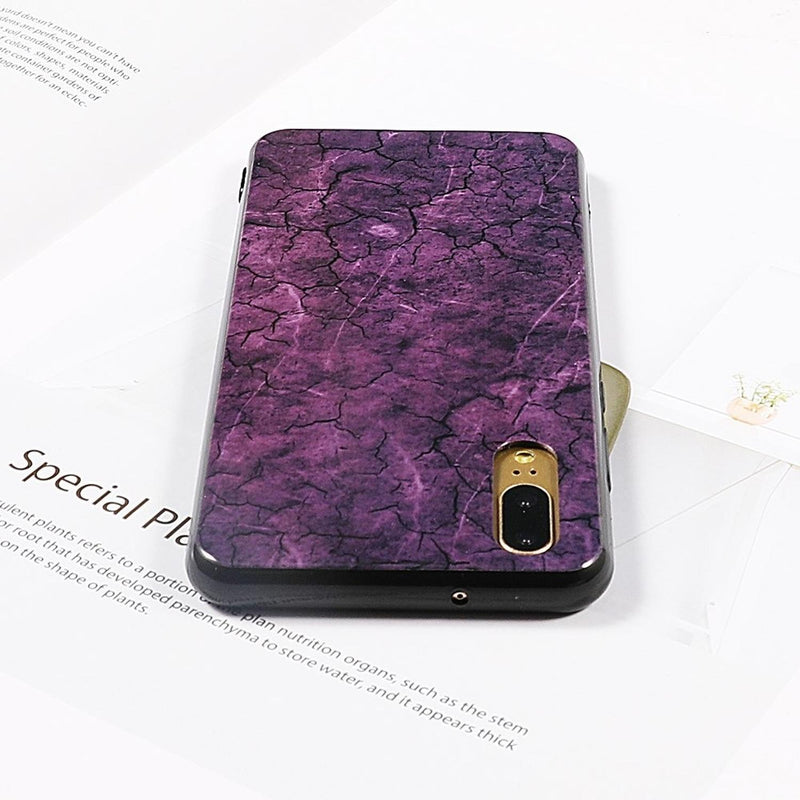 Case De Marmol Mandala Para Huawei Goma Dura Flexible Hombre Mujer Dama Resistente Brillosa Rombos L