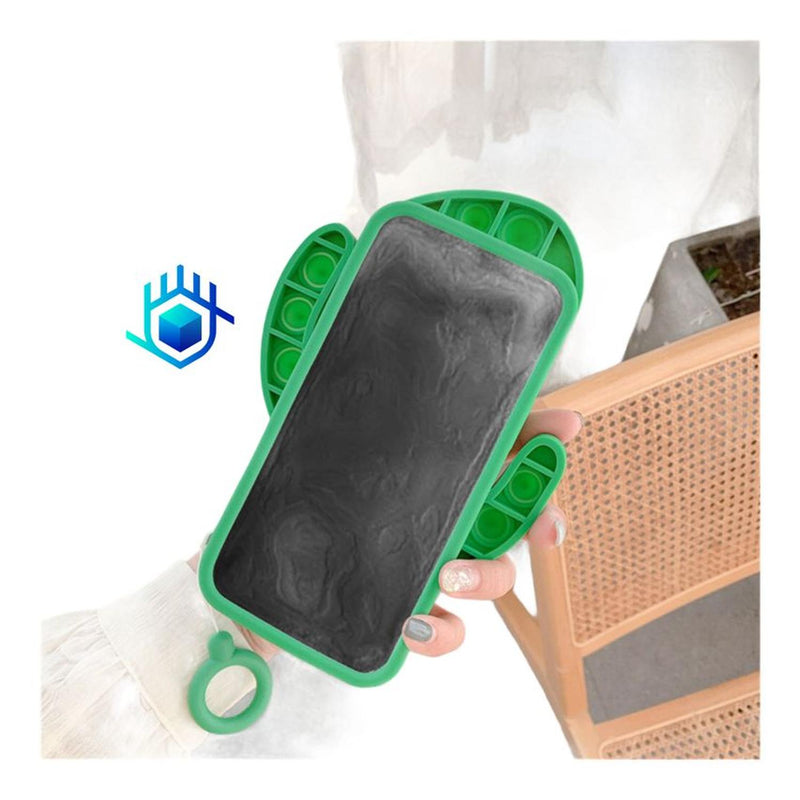 Funda Para iPhone PopIt Cactus Fidget Burbuja Juguete Mujer