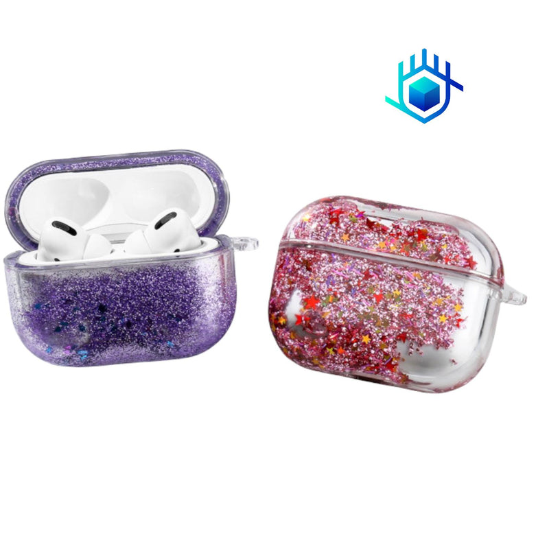 Funda Brillos Liquido para AirPods Case Uso Rudo Mujer Dama