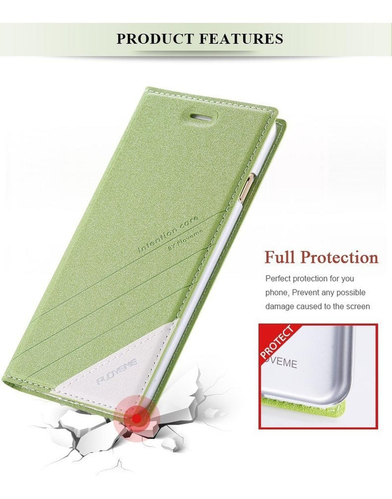 Funda Flip para iPhone Galaxy Cartera Hombre Mujer Billetera