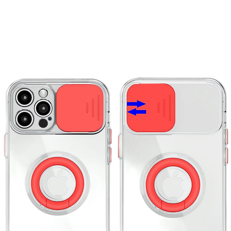 Funda Protectora Camara Anillo para iPhone 12 Pro Max + Mica
