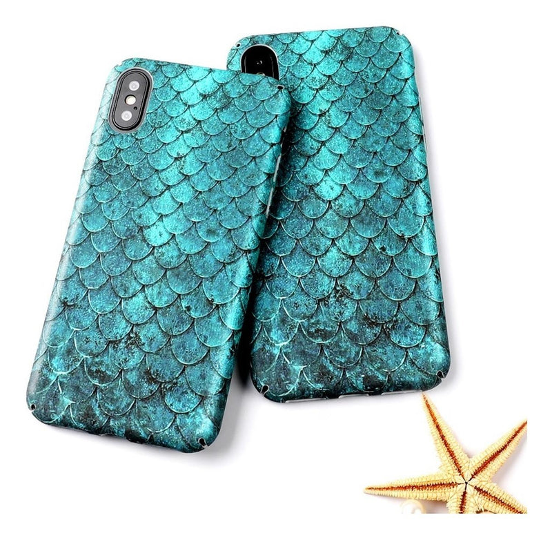 Funda Para iPhone Piel Dragon Escamas Hombre Mujer Sirena 3d