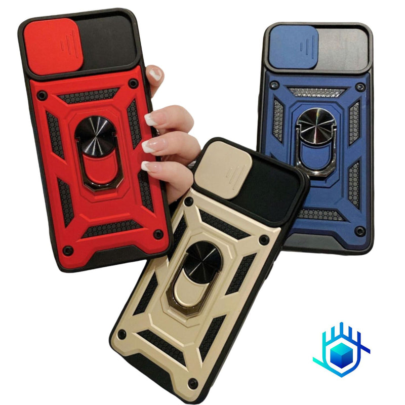 Funda Realme Robot Version 2.0 Anillo+Mica Hidrogel Uso Rudo