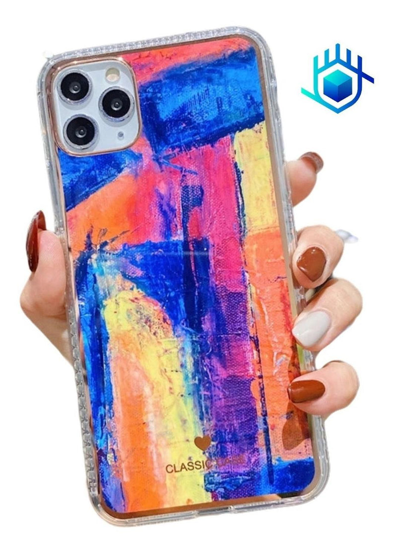 Funda Para iPhone Pintura Dama Mujer Hombre Arena Marmol 3d