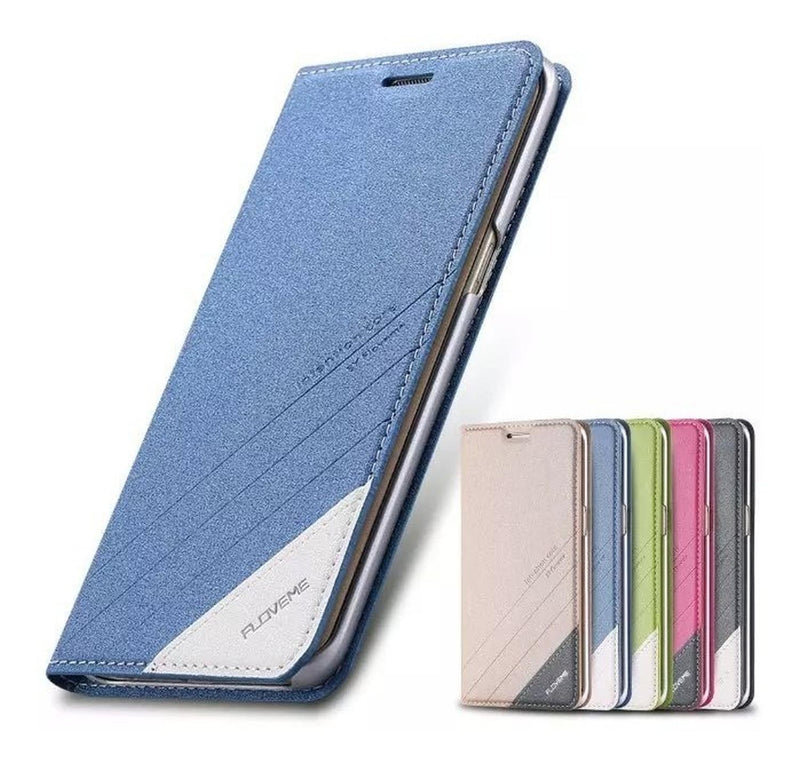 Funda Flip para iPhone Galaxy Cartera Hombre Mujer Billetera