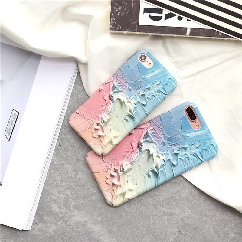 Funda Para iPhone Pintura Oleo Pastel Hombre Mujer Arte Moda