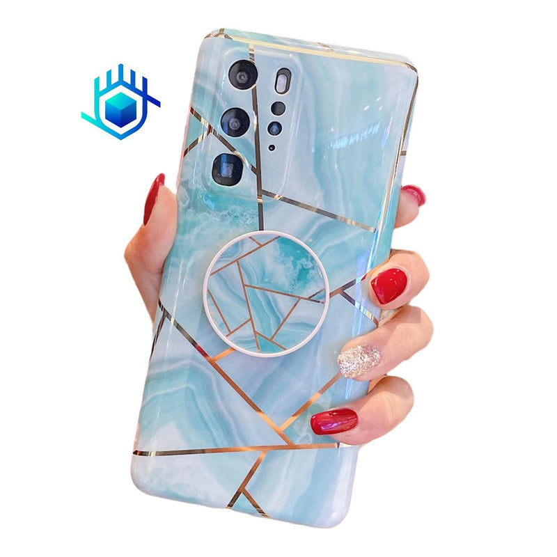 Funda Para Huawei + Mica Lineas Case Mujer Protector Mujer