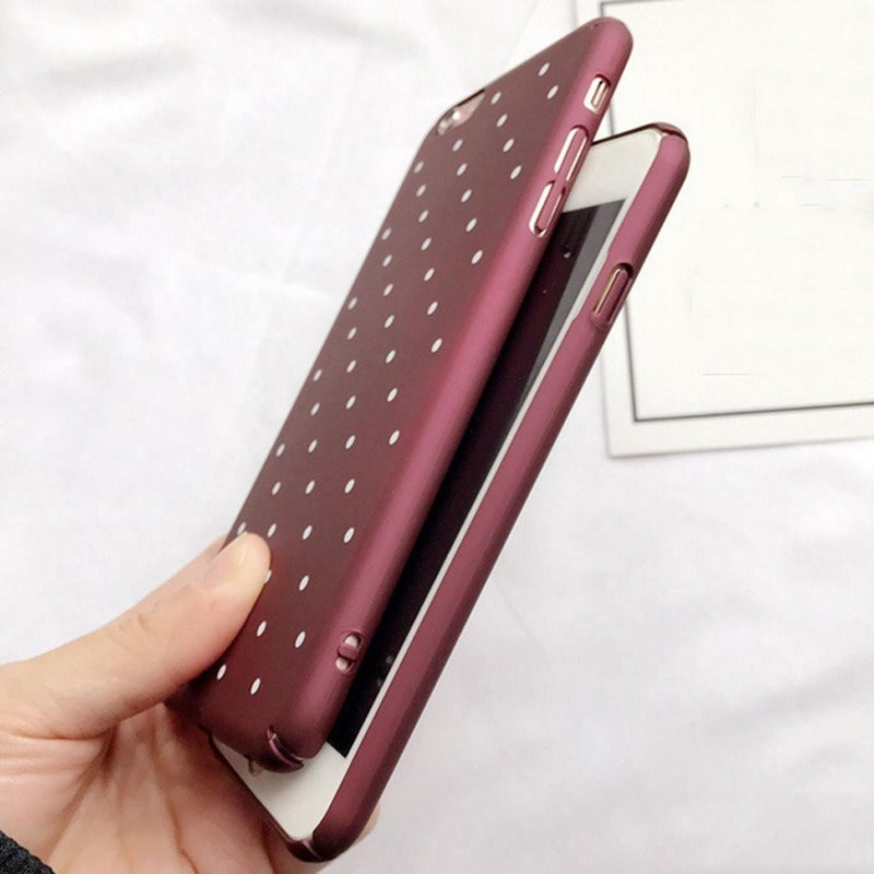 Funda Case Para iPhone Puntos Caballero Hombre Mujer Polka