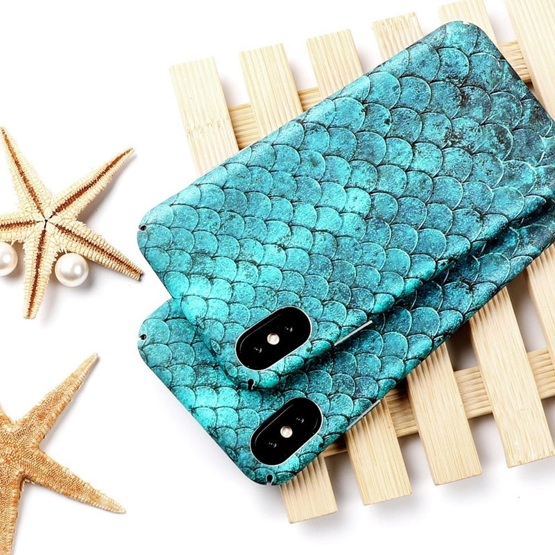 Funda Para iPhone Piel Dragon Escamas Hombre Mujer Sirena 3d