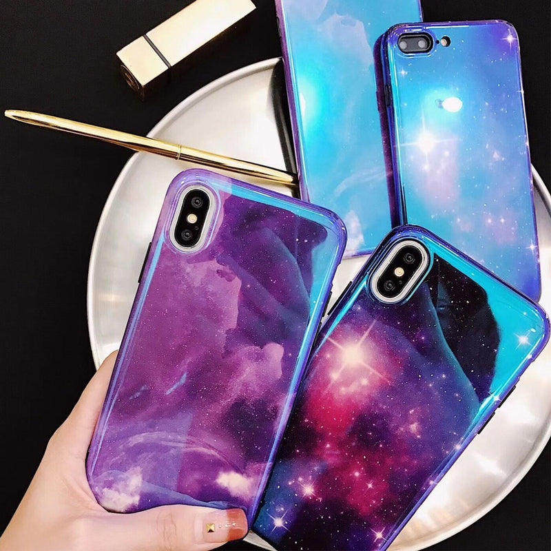 Funda Para iPhone Galaxia Planetas Case Cosmico Hombre Mujer