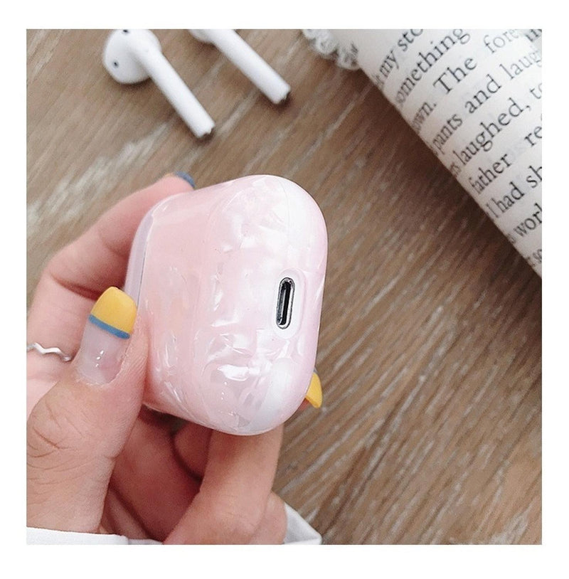 Funda Para AirPods Marmol Hombre Mujer Case Brillo Protector