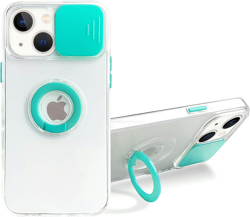 Funda Protectora Camara Anillo para iPhone 12/12 Pro + Mica