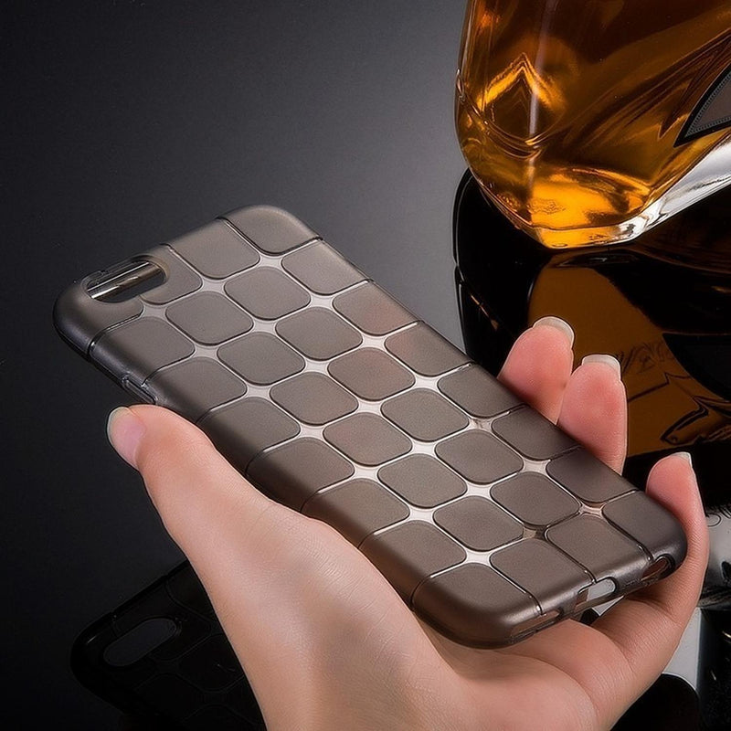 Funda Para iPhone Cubos Goma Hombre Mujer Cuadros Figuras 3d