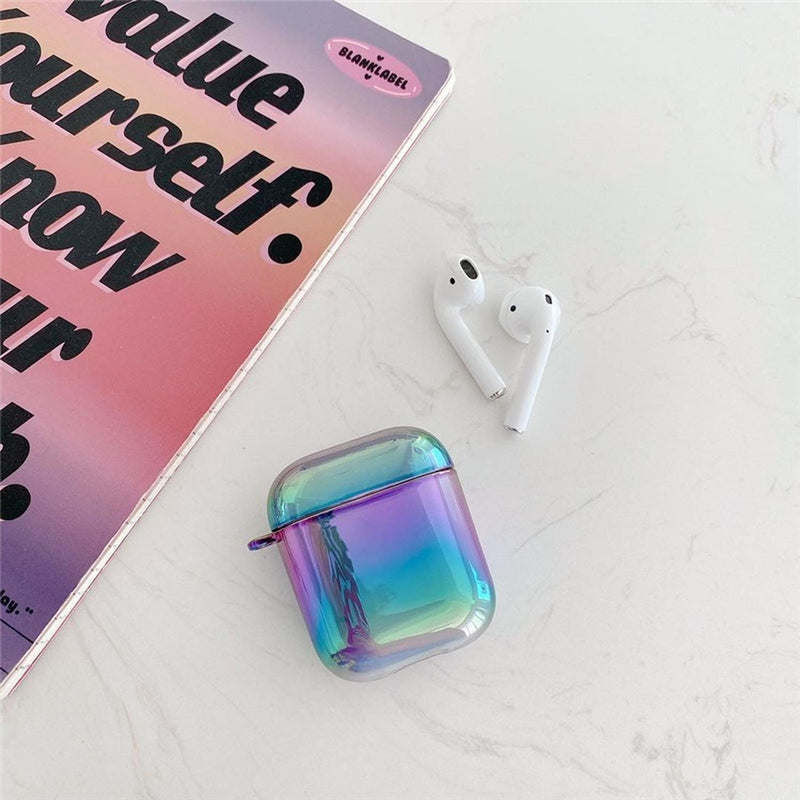 Funda para AirPods Arcoiris Galaxia Hombre Mujer Tornasol 3D