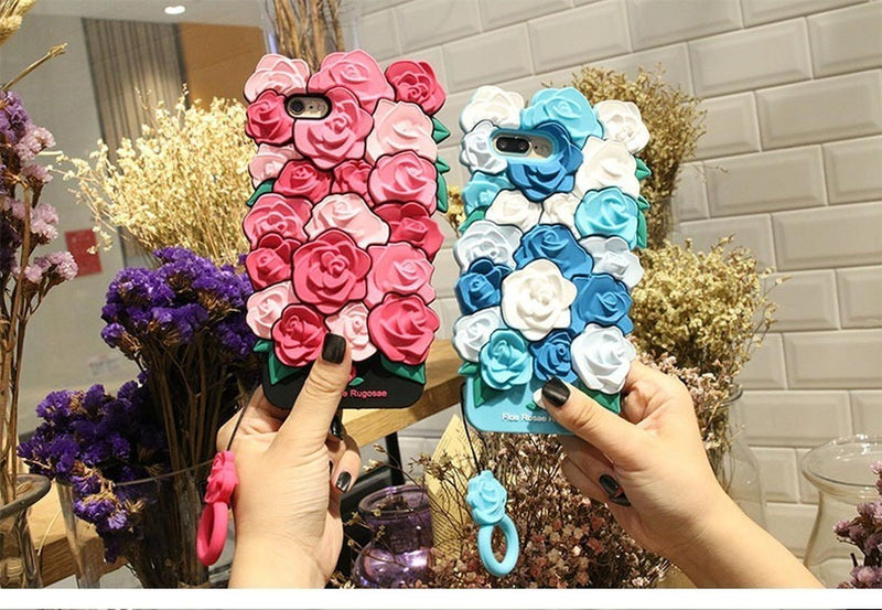 Case De Flores Para iPhone Dama Mujer Moda Amor Regalo Love