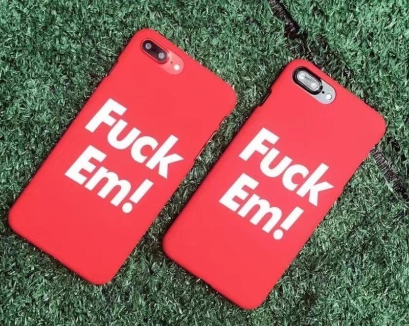 Funda Para iPhone Fuck Em! Hombre Mujer Frases Marca Moda 3d